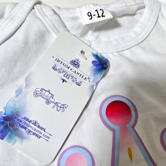 IBTOM CASTLE Baby Girls 1/2 Birthday Tutu Set - Rainbow, 9-12 months - Picture 6 of 7